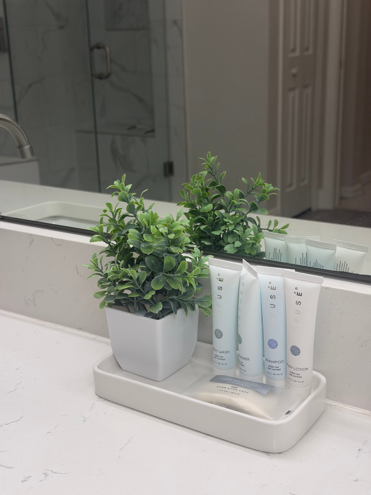Spa-style toiletries