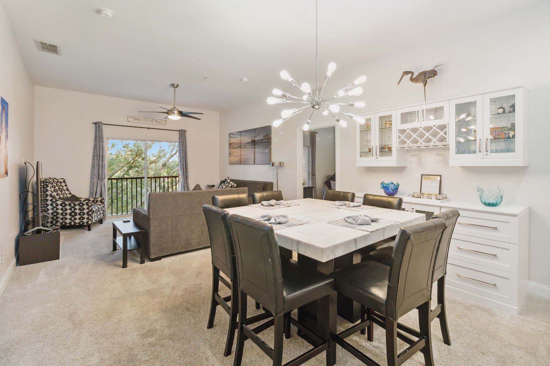 Open plan living room